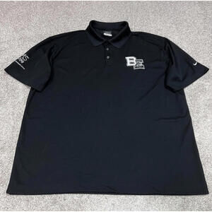 Nike Golf Dri Fit Polo Men’s Black Short Sleeve Size XL